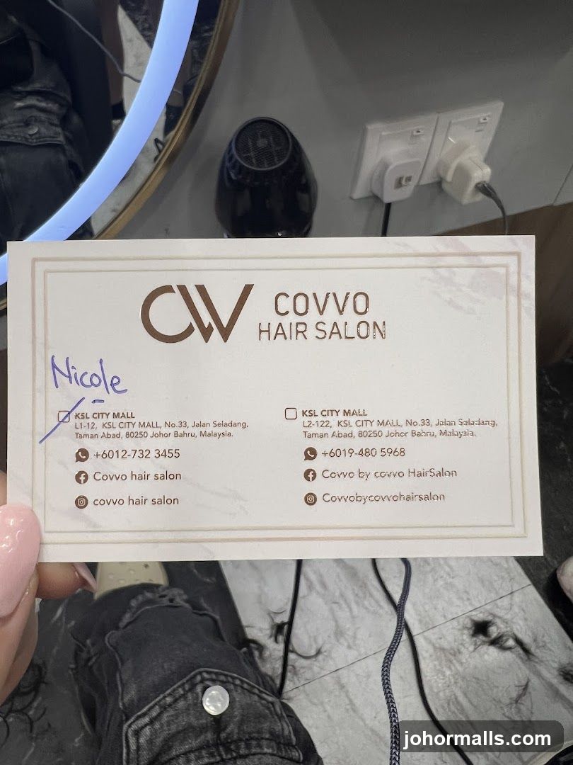 Covvo Hair Salon Business Card