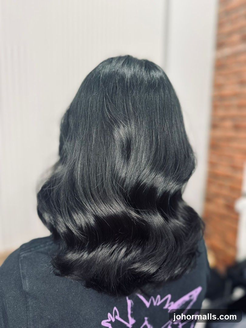 Voluminous Black Hair