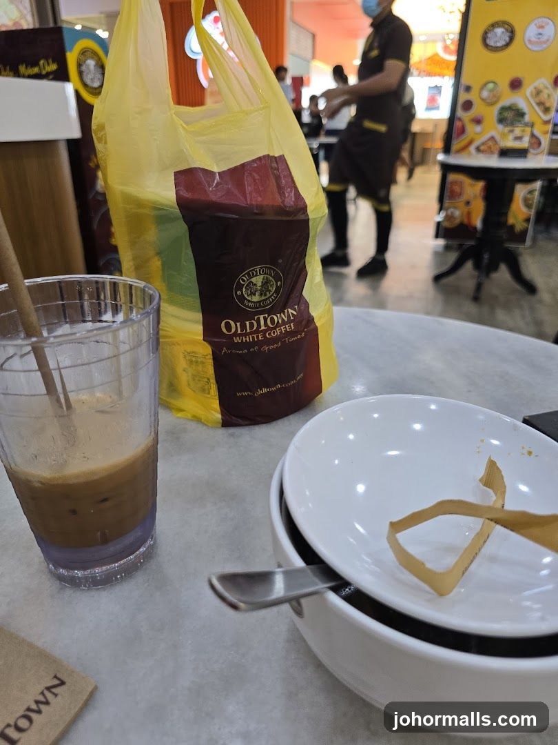 OldTown White Coffee Bag and Drink