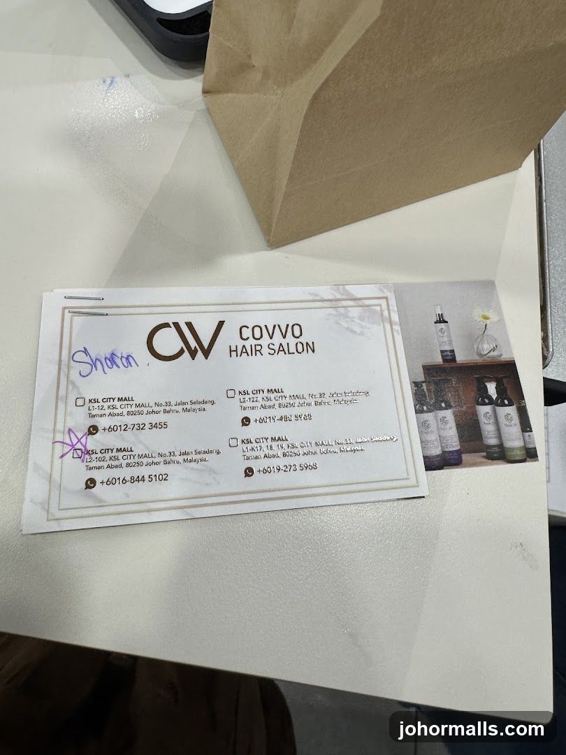 Covvo Hair Salon Business Card
