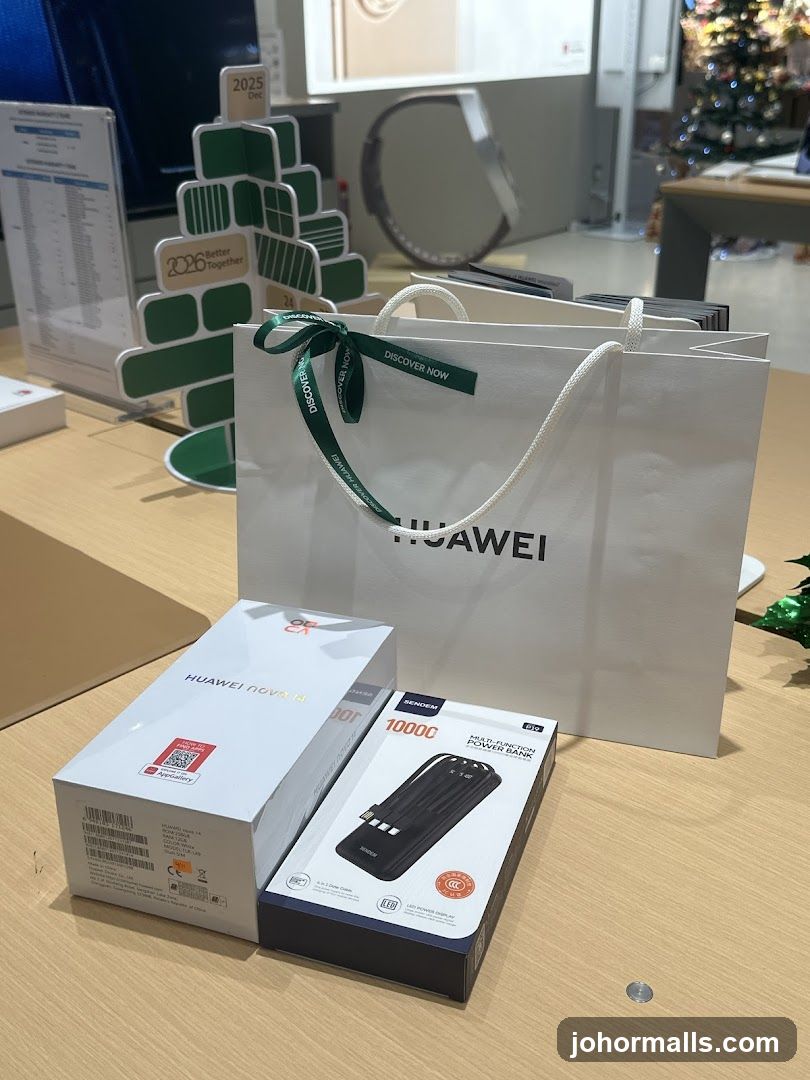 Huawei Products and Holiday Decor