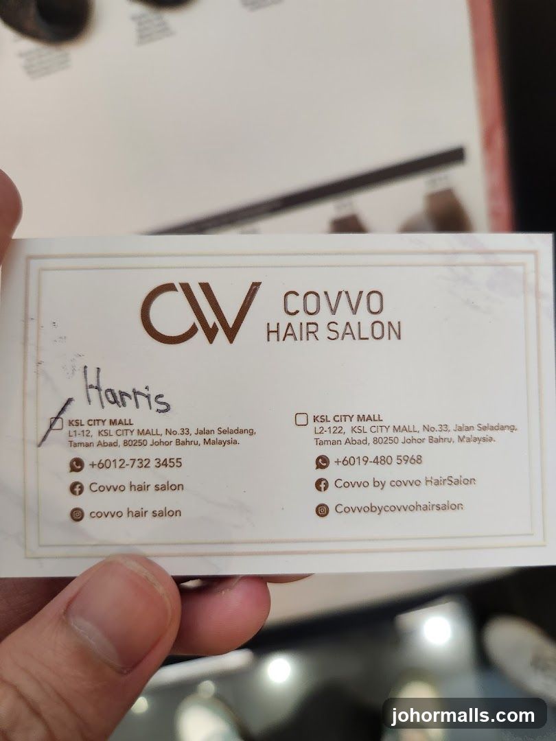 Covvo Hair Salon Business Card