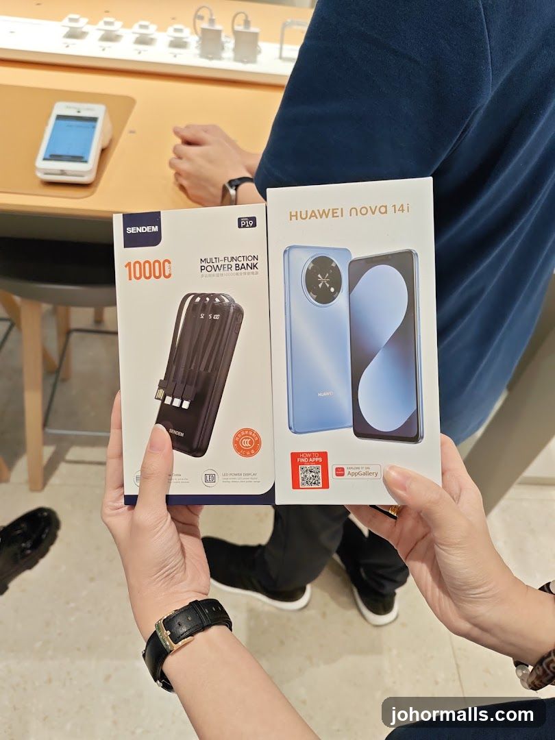 Power Bank and Phone Packaging