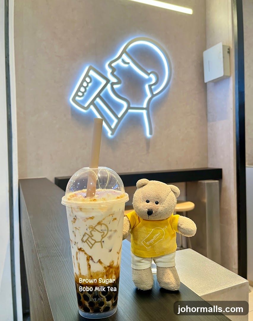 Brown Sugar Bobo Milk Tea with Teddy Bear