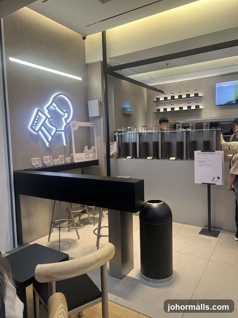 Modern Tea Shop Interior