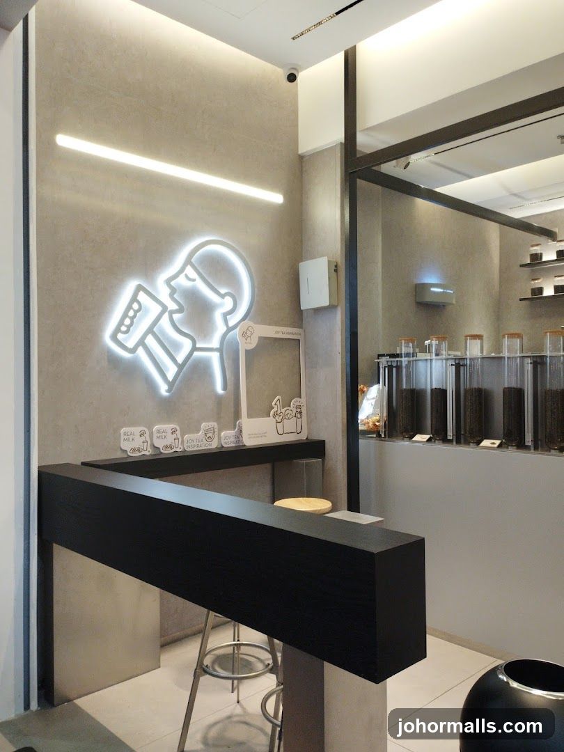 Modern Tea Shop Interior