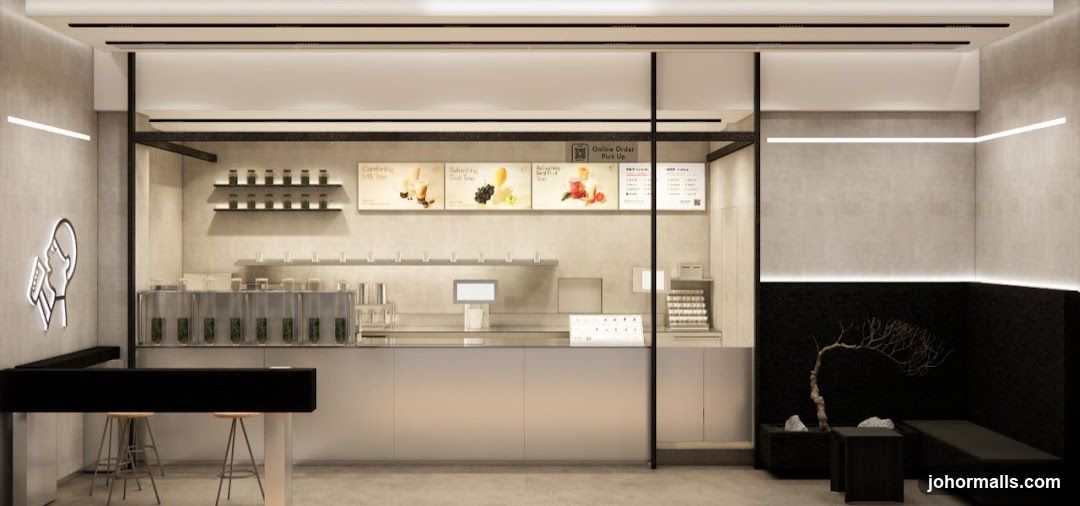 Modern Bubble Tea Shop Interior