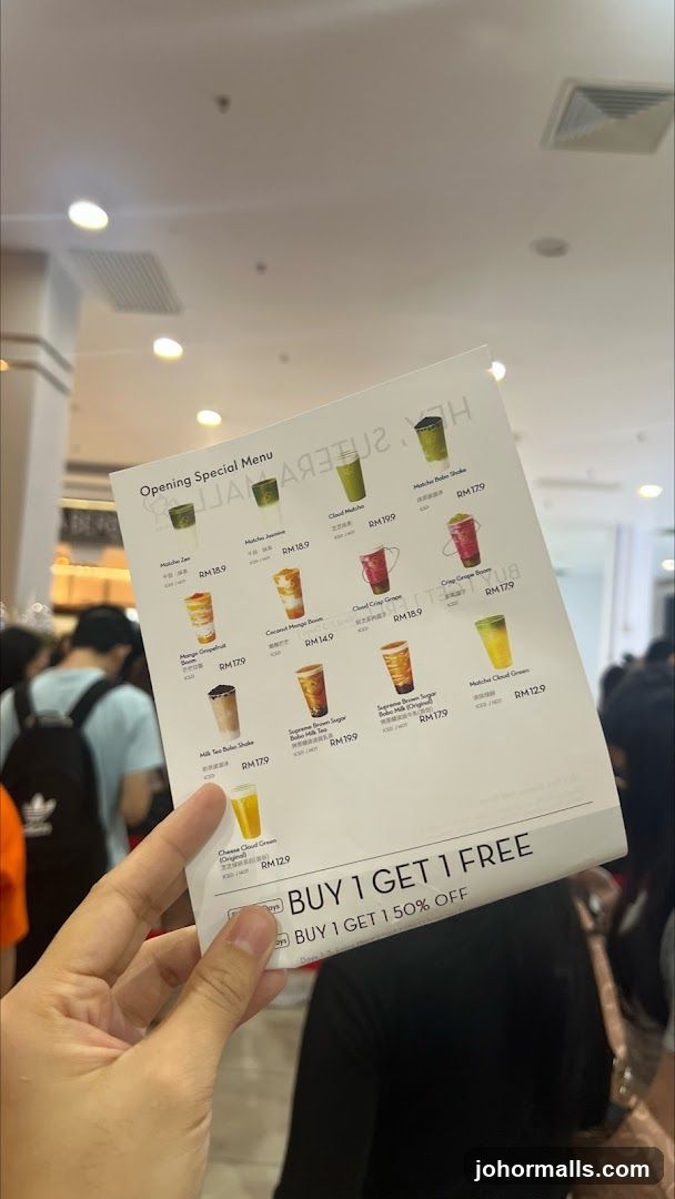 Opening Special Menu