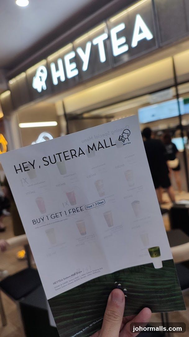 Heytea Sutera Mall Opening Special Menu