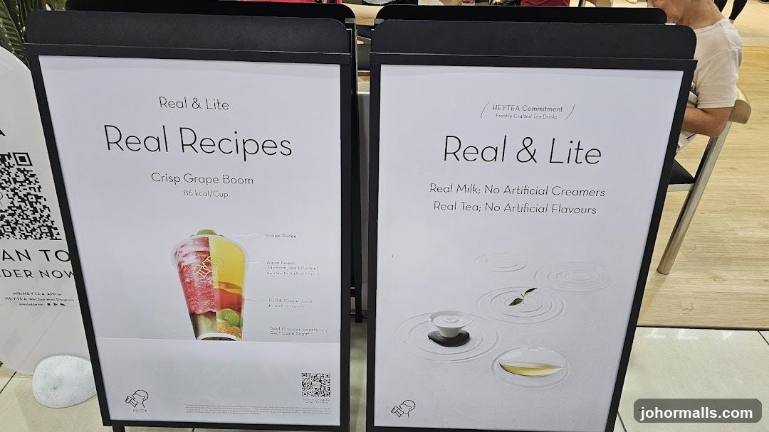 HEYTEA Real & Lite Menu Boards