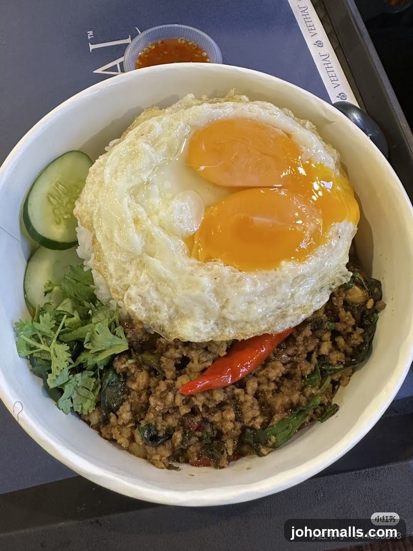 Thai Basil Stir-fry with Rice and Fried Egg