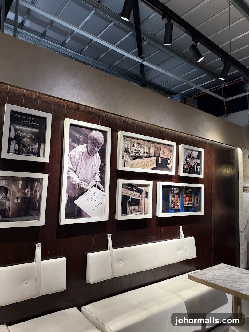 Framed photographs on a wall