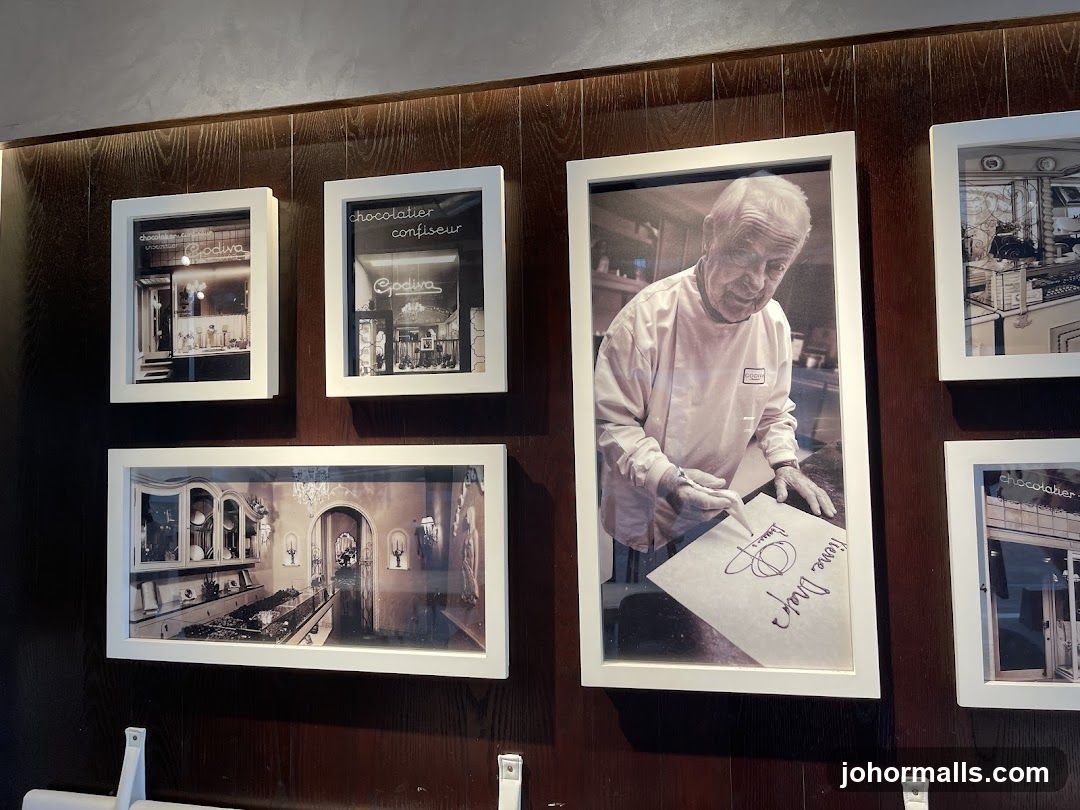 Framed photographs on a wall