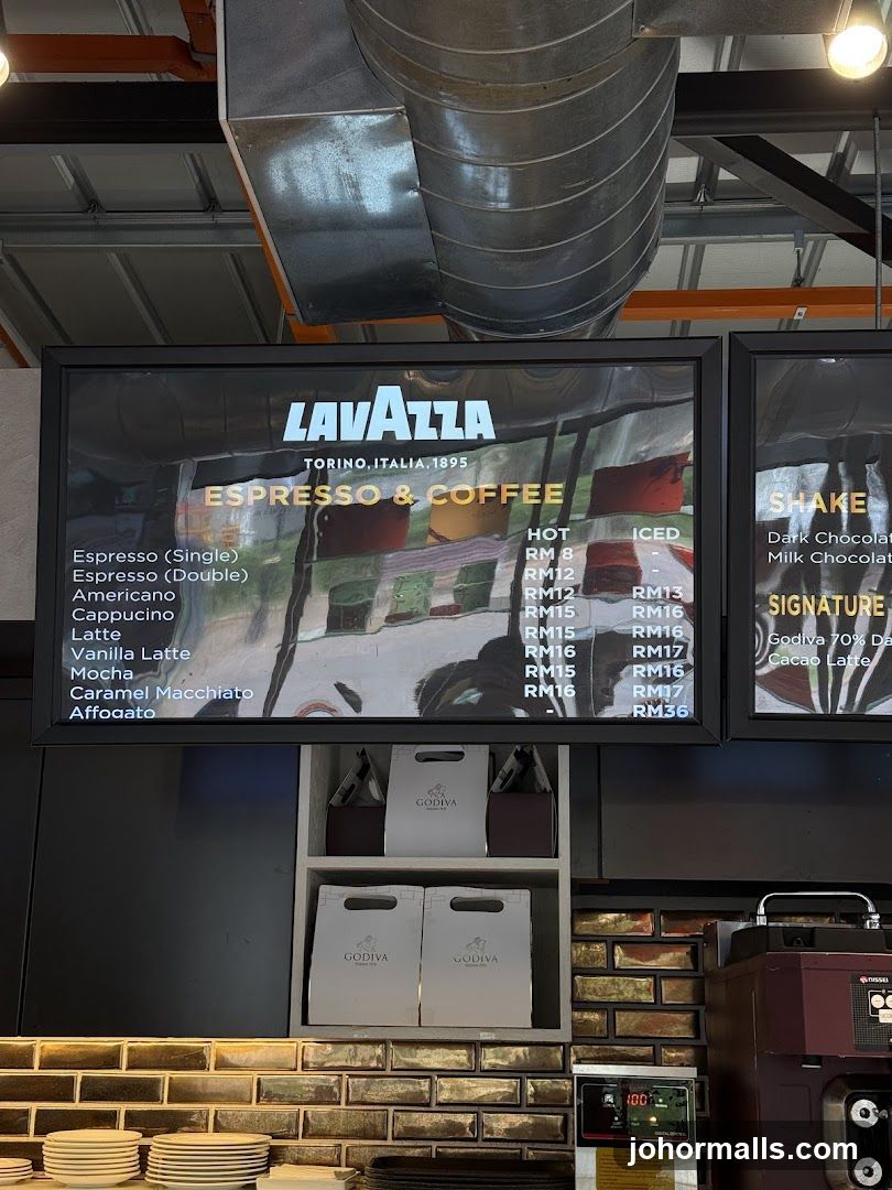 Lavazza Espresso & Coffee Menu
