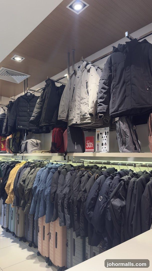 Winter Coats and Luggage Display