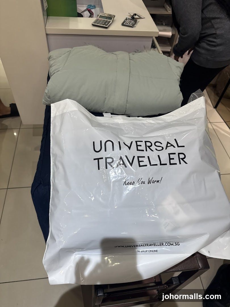 Shopping Bag with Puffer Jacket