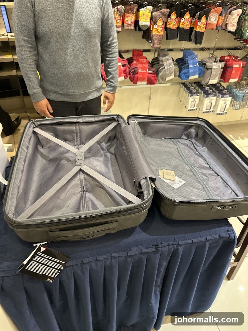 Open Suitcase Display