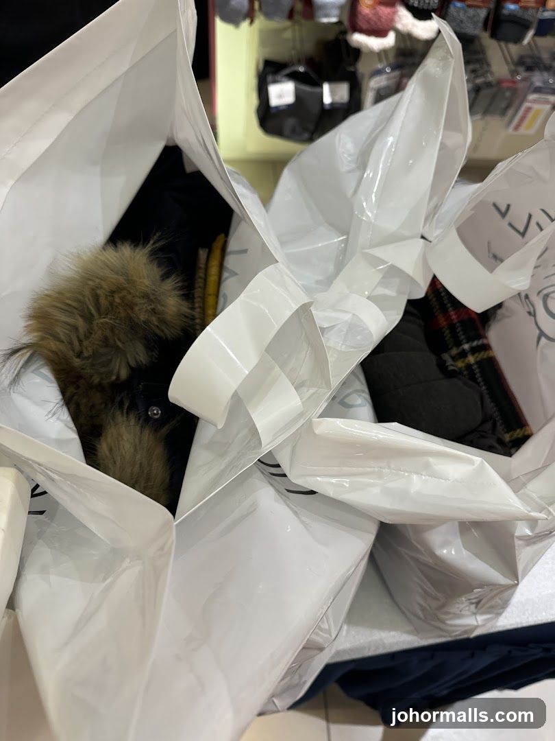 Shopping Bags with Clothing