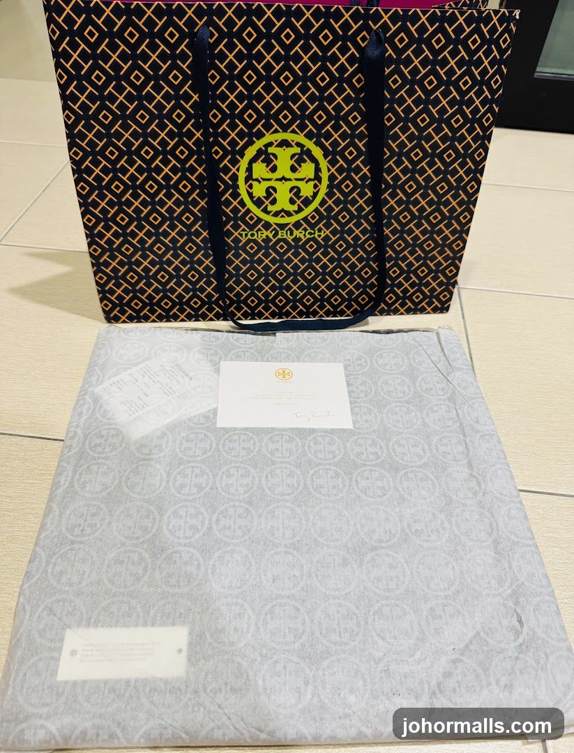 Tory Burch Shopping Bag and Wrapped Item