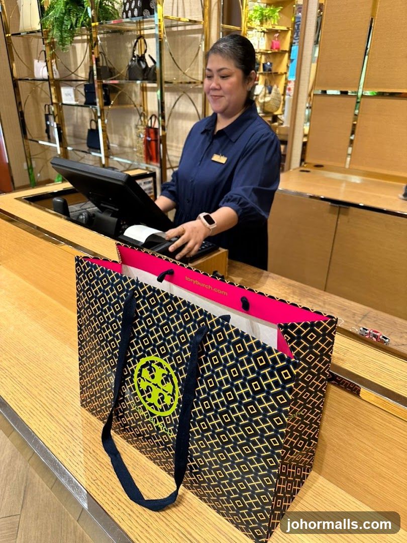 Shopping Bag and Sales Associate