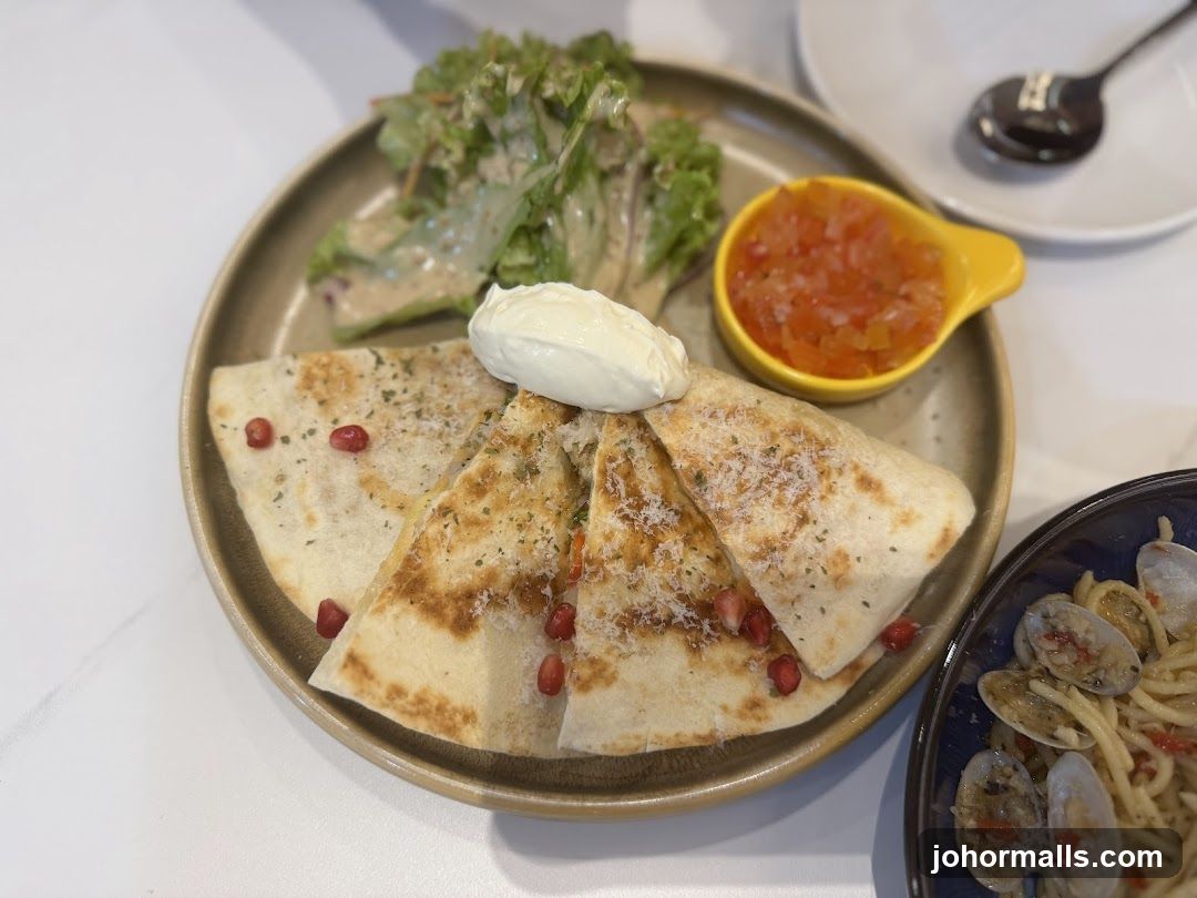 Quesadillas with Salad and Salsa