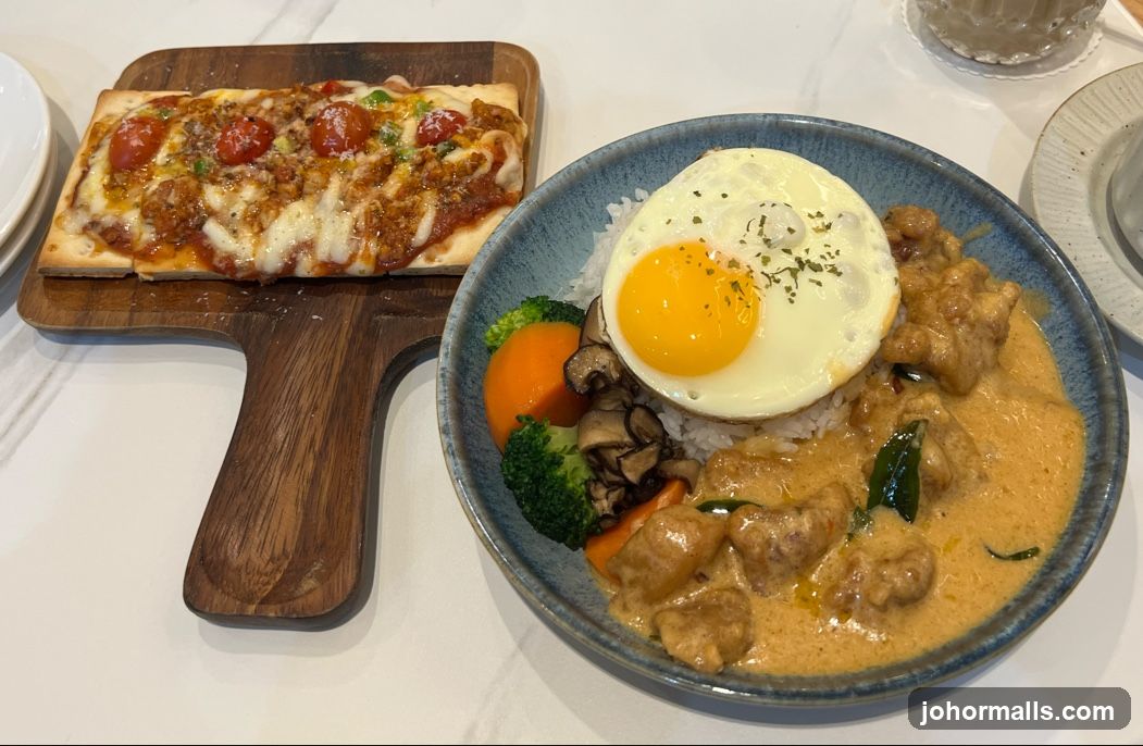 Curry Chicken Rice and Flatbread