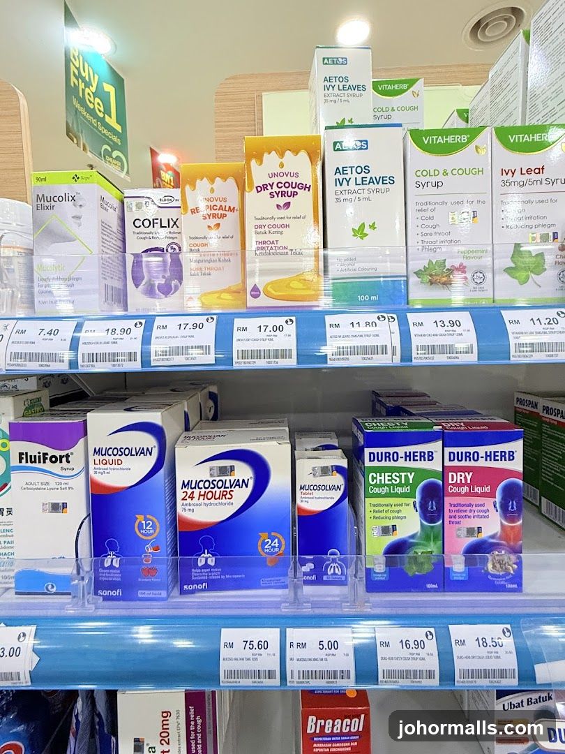Various Cough and Cold Medicines