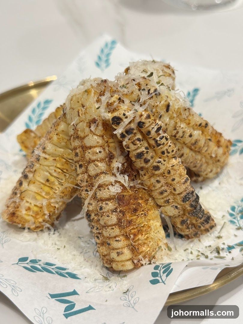 Grilled Corn on the Cob with Parmesan