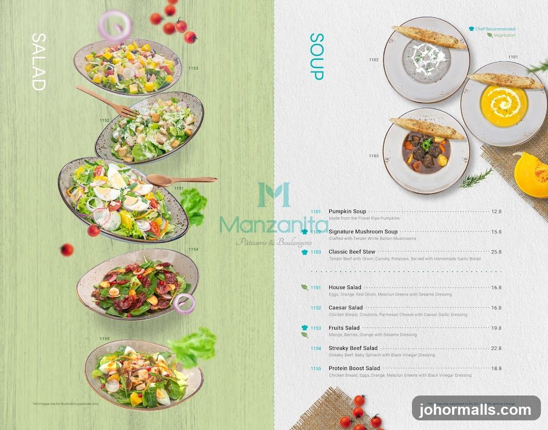 Manzanita Pâtisserie & Boulangerie Menu