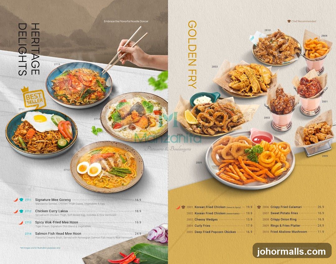 Heritage Delights & Golden Fry Menu