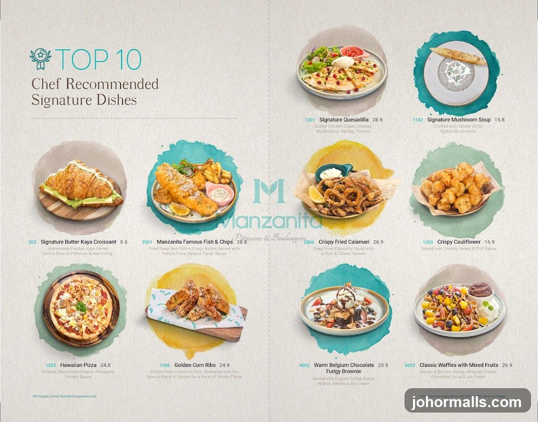 TOP 10 Chef Recommended Signature Dishes