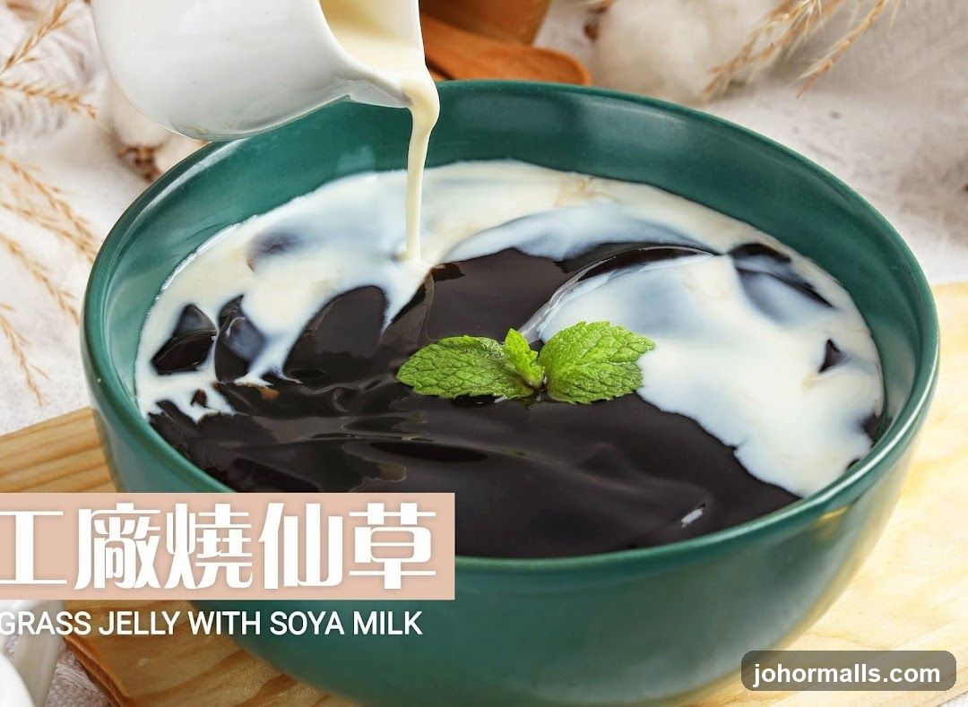 Grass Jelly with Soya Milk