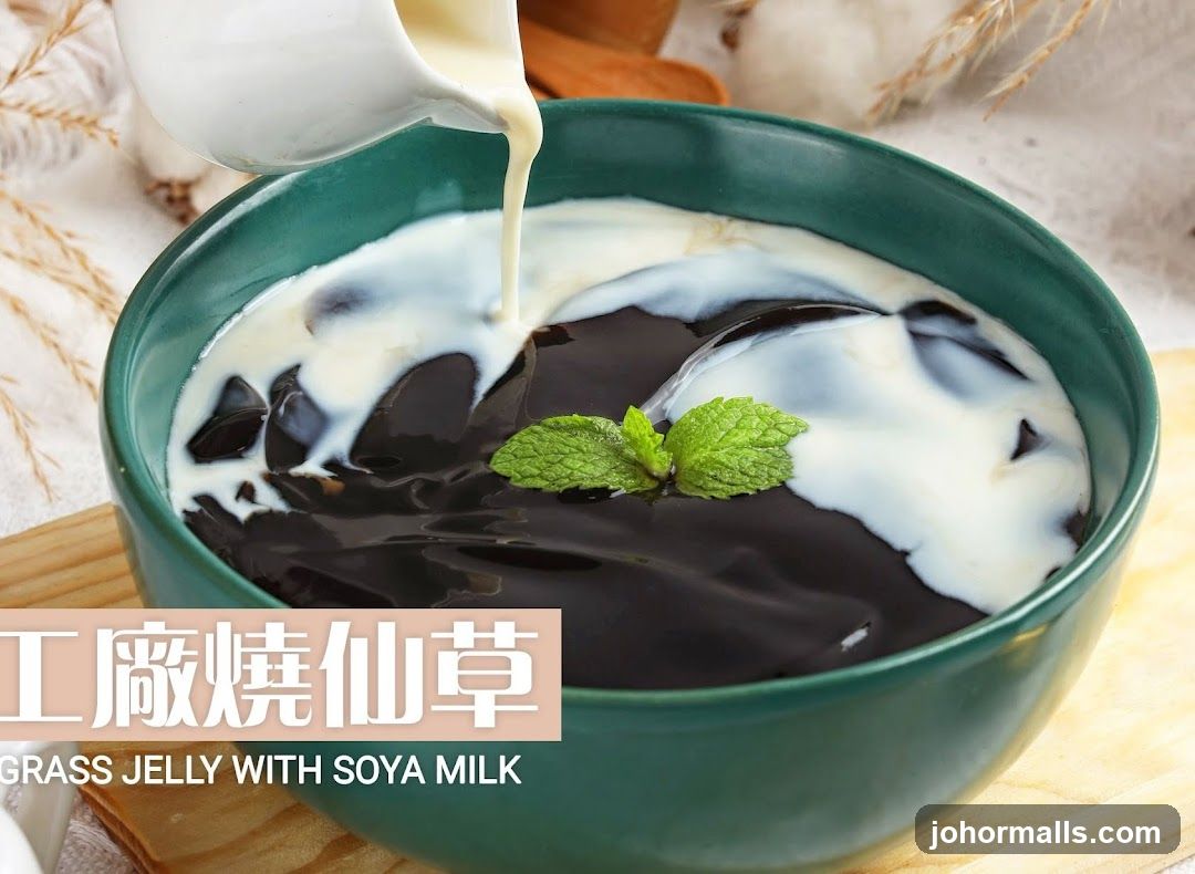 Grass Jelly with Soya Milk