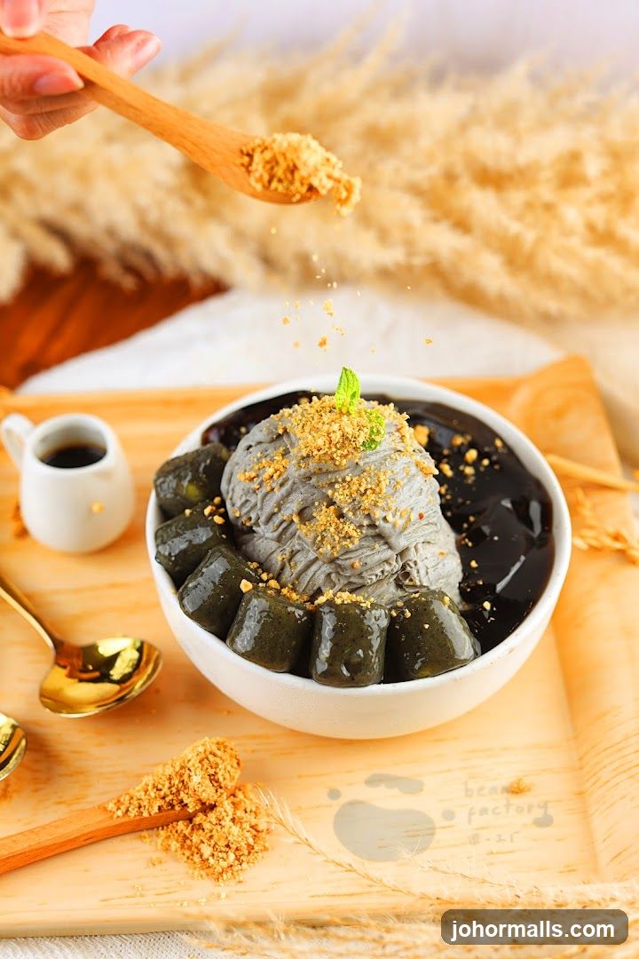 Dessert with Ice Cream and Jelly