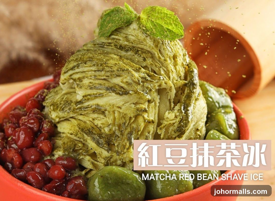 Matcha Red Bean Shave Ice