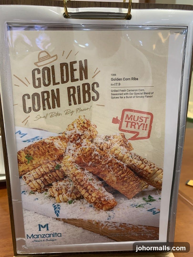 Golden Corn Ribs Menu Item