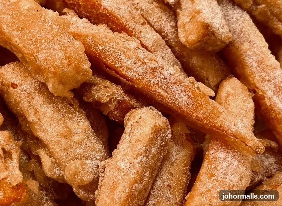Fried Pastries with Powdered Sugar