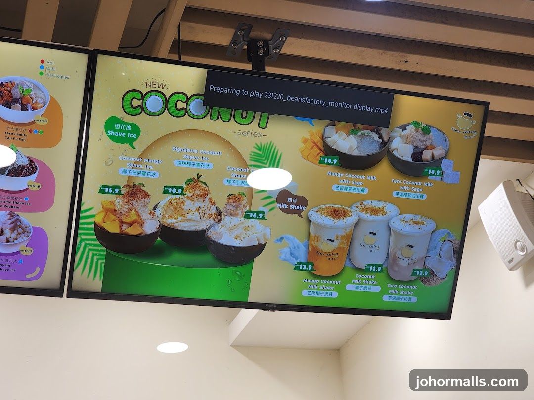 Coconut Series Menu