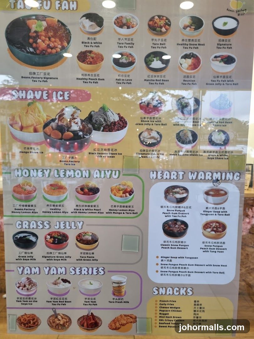 TAFU FAH Menu
