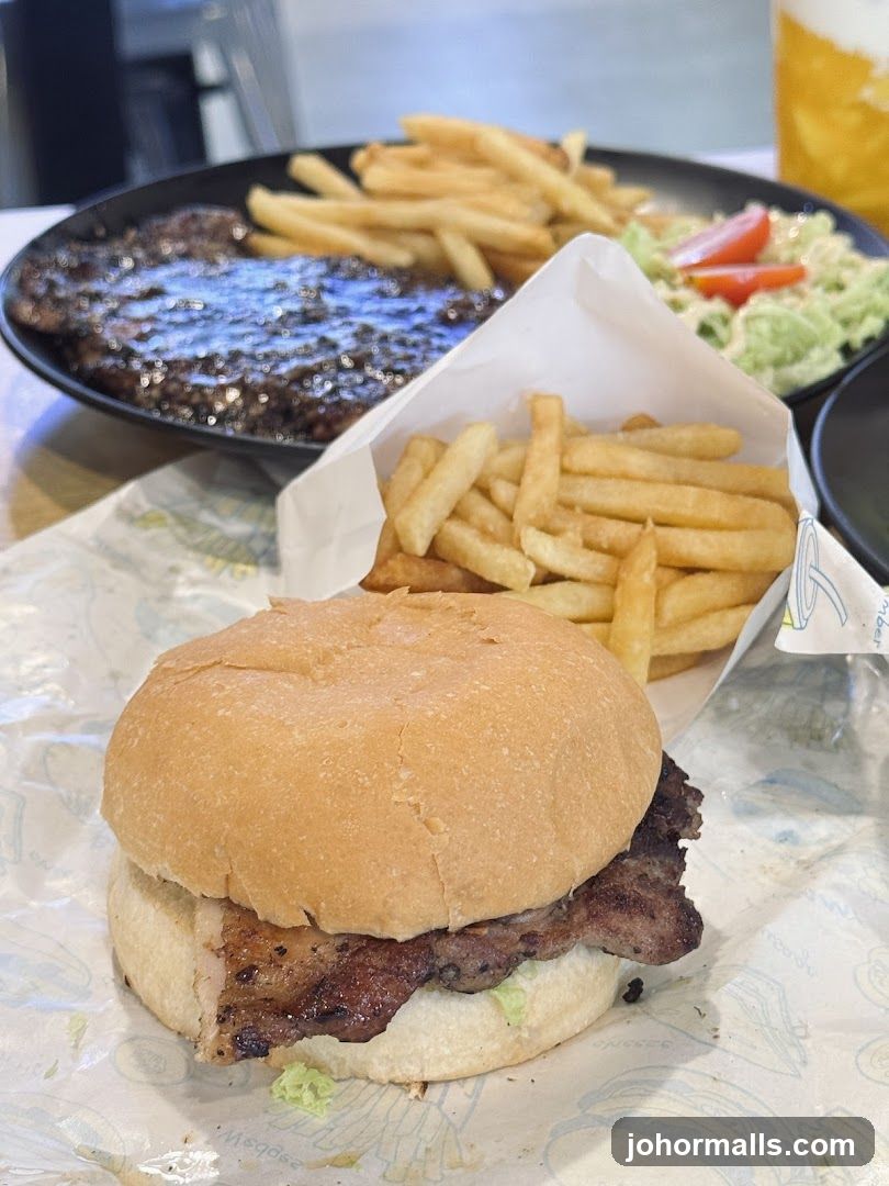 Burger and Fries