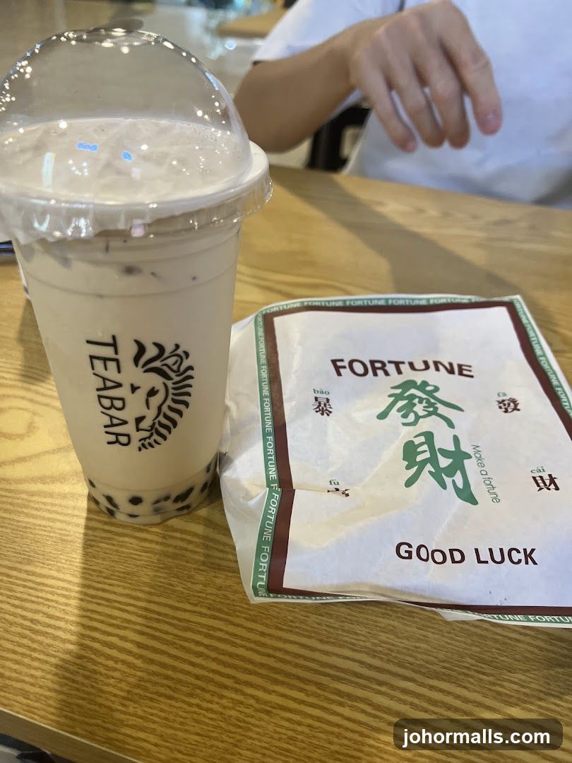 Bubble Tea and Fortune Cookie Bag