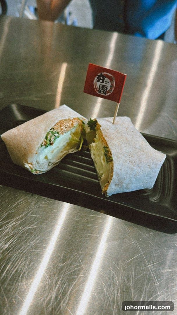 Wrap with a decorative flag