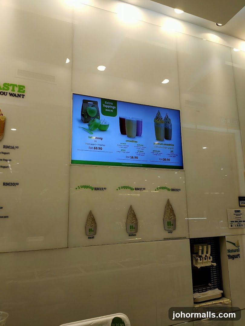 Natural Yogurt Menu