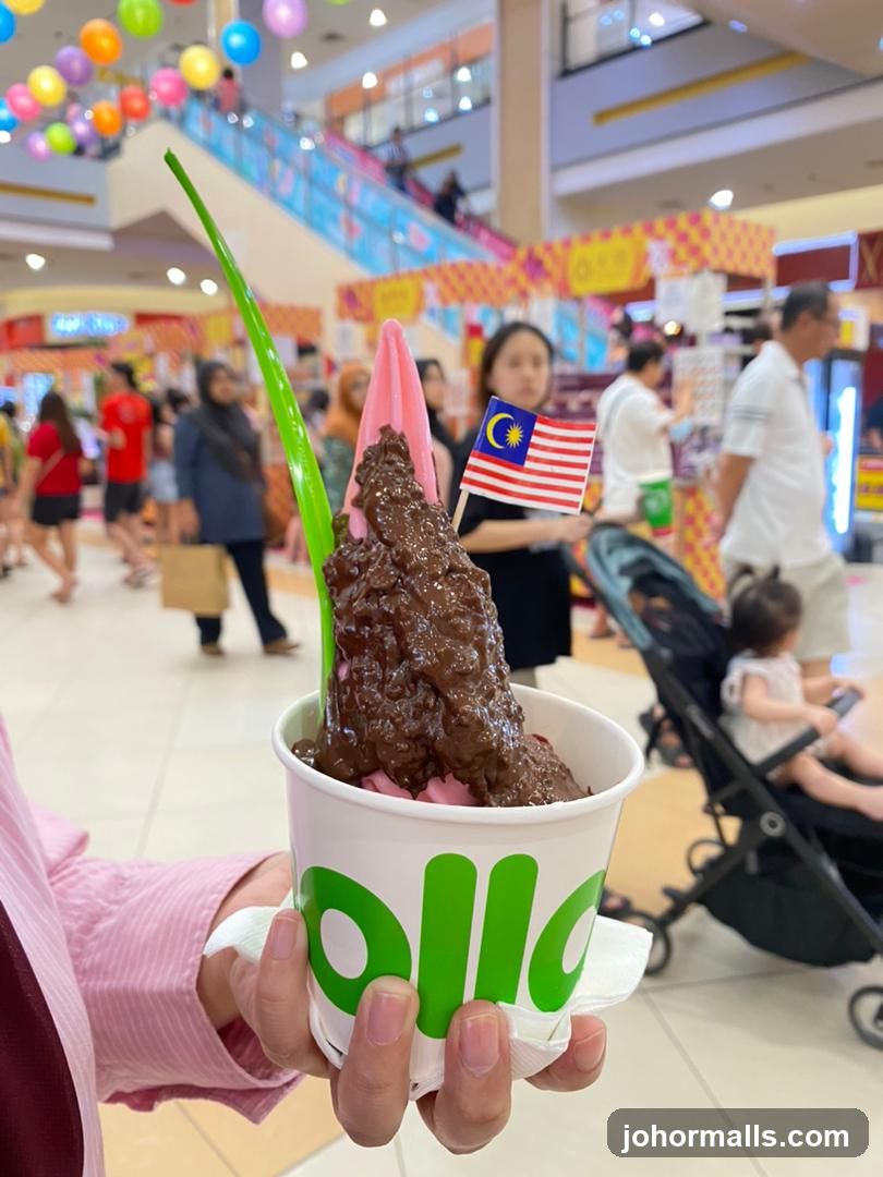Dessert with Malaysian Flag