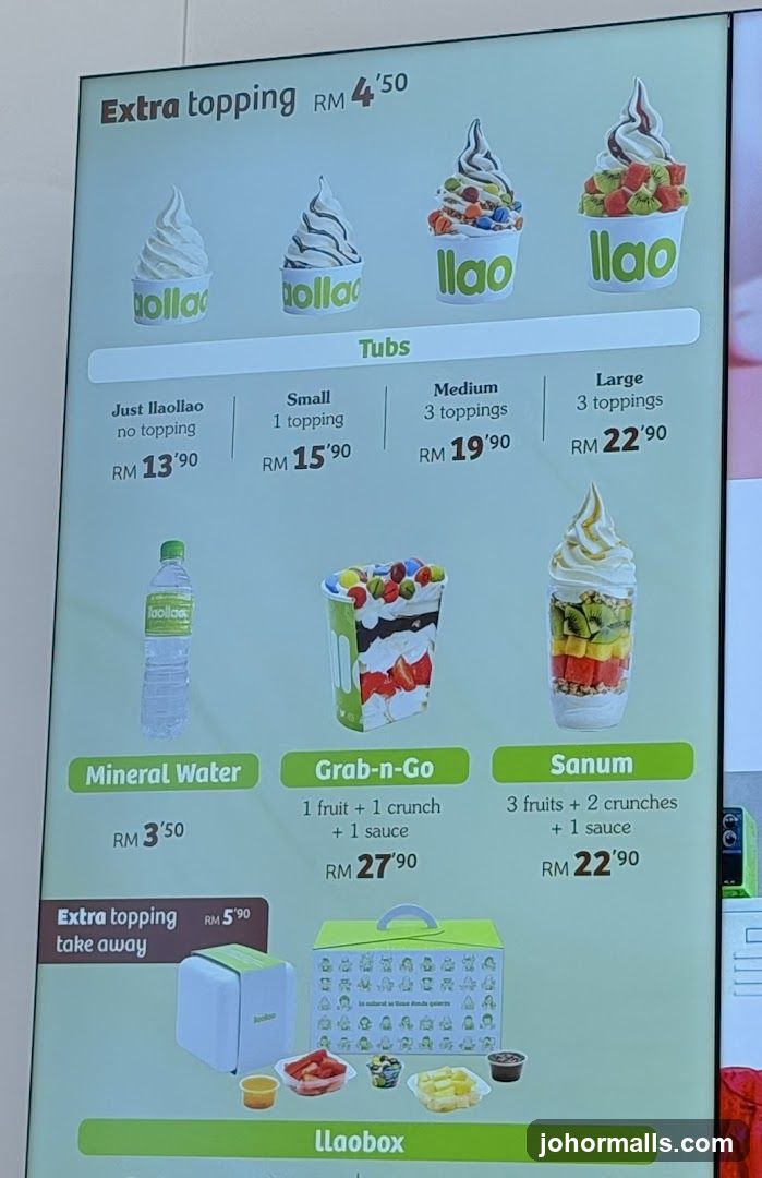 Ilao Ilao Menu