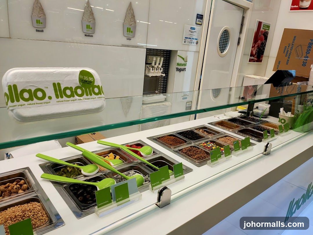 Frozen Yogurt Toppings Bar