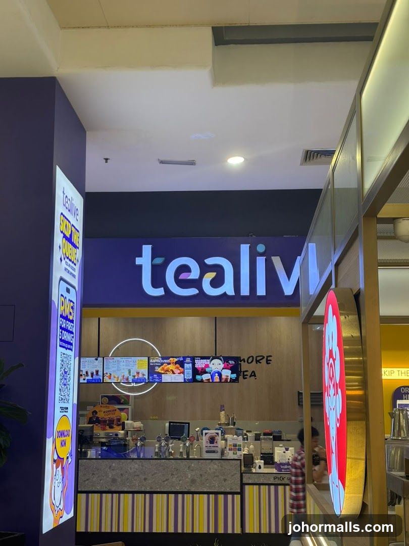 Tealive Store Counter