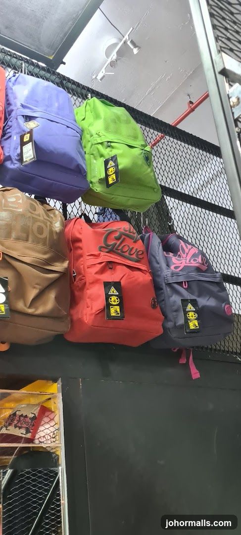 Backpacks on Display