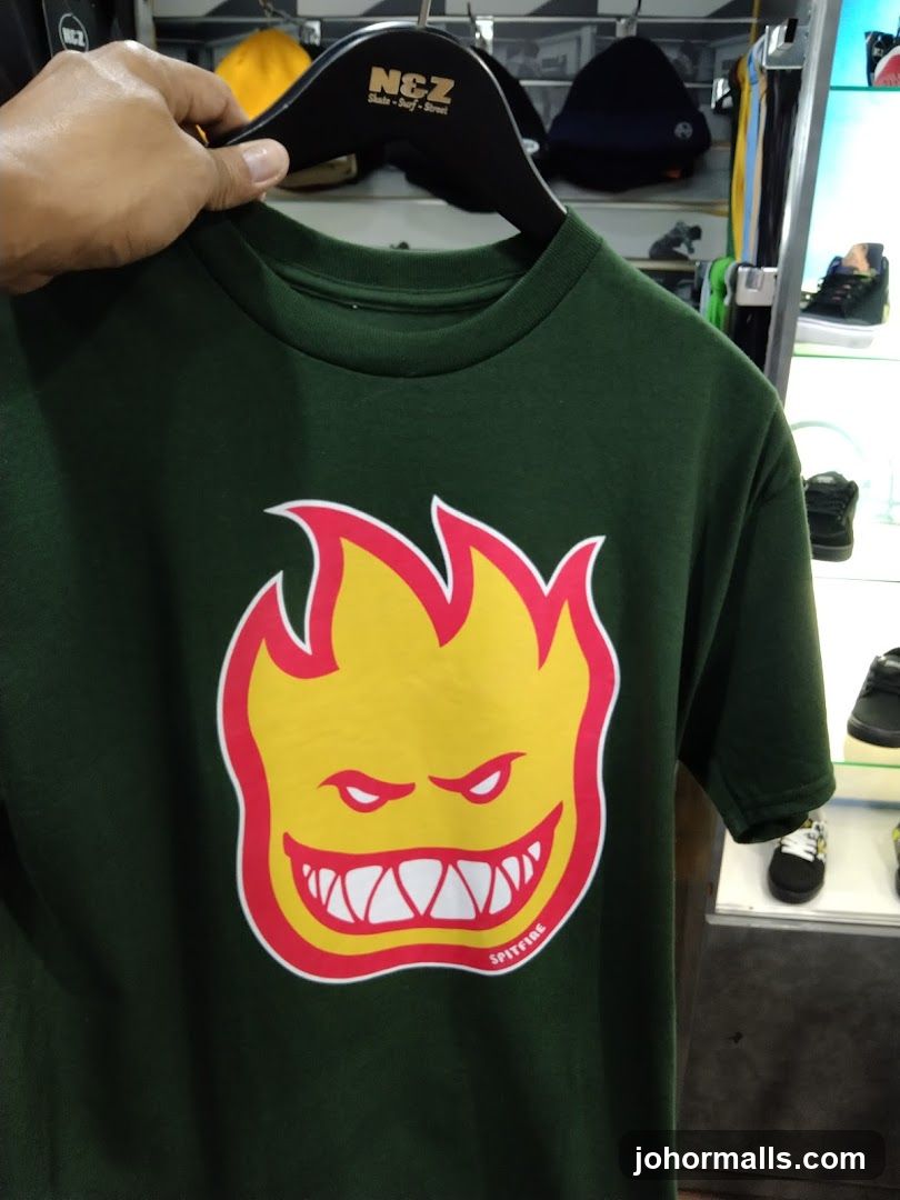 Green T-shirt with Spitfire logo