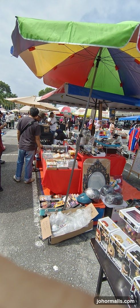Outdoor Market Stall with Various Goods